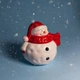 Рождественская Аромасвеча в кашпо Снеговик 4 Seasons Candles 100 мл - соевый воск - изображение 6