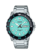 Мужские часы CASIO MTD-125D-2A2VDF в серебристом исполнении с бирюзовым циферблатом - изображение 1