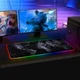 Большой геймерский RGB коврик (игровая поверхность) с подсветкой для мыши 900 x 400 x 3 мм - изображение 6