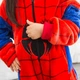Кигуруми пижама костюм махровый для детей малышей с застежкой молнией 140 размер рост 135-145 см (479037-Prob) Человек-паук - изображение 4