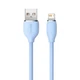 Кабель Baseus Jelly Liquid Silica Gel Fast Charging Data Cable USB to Lightning 2.4A 2m Blue (CAGD000103) - изображение 4