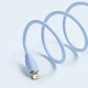 Кабель Baseus Jelly Liquid Silica Gel Fast Charging Data Cable USB to Lightning 2.4A 2m Blue (CAGD000103) - изображение 7