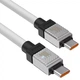Кабель BASEUS CoolPlay C-Type-C/100В Білий (CAKW000302) - зображення 2