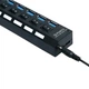 USB-хаб 7 портів Digital високошвидкісний USB-концентратор 3.0 Чорний (1000-796-00) - зображення 3