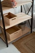 Етажерка LEVOR "LOFT-5" з натурального дерева чорна - зображення 4