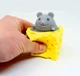 Іграшка антистрес Мишеня в сирі сквіші Squishies для дітей і дорослих біле - зображення 7