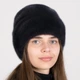 Шапка норковая Меховой Стиль Пион 54-60 Антрацитово-графитовый (065/E) - изображение 1