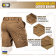 Шорти M-Tac Aggressor Lite Coyote Brown XS 20018017-XS - изображение 5