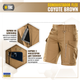 Шорти M-Tac Conquistador Flex Coyote Brown 3XL 20008017-3XL - изображение 4