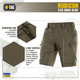 Шорти M-Tac Rubicon Flex Dark Olive 2XL 20070048-2XL - зображення 2