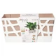 Вазон Idel Flowerbox прямокутний коричневий/білий 40см (730027) - изображение 2