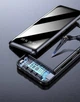 Павербанк POWER BANK 2,1A 4x КАБЕЛІ 10000 mAh Black Чорний - зображення 4