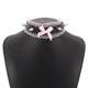 Жіночий чокер з шипами та бантиком Honey Fashion Accessories чорний (16-23) - зображення 2