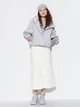 Юбка джинсовая миди осенняя женская Uniqlo 596026165 27 Белая (1159820306) - изображение 2