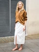 Юбка джинсовая миди осенняя женская Uniqlo 596026165 27 Белая (1159820306) - изображение 4