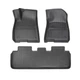Комплект ковриков Baseus T-Space Series 3-Piece Floor Mat for Tesla Model 3 черные - изображение 1