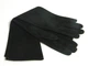 Рукавички жіночі з натуральної шкіри замші Alpa Gloves 044-15 чорні розмір 8 довжини до ліктя - зображення 1