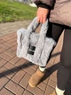 Жіноча сумка Totebag сіра хутряна (5027) - зображення 6