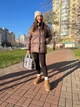 Жіноча сумка Totebag сіра хутряна (5027) - зображення 7