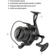 Котушка Brain Apex Carp Big Pit 8000 6+1BB 4.1:1 1858.46.84 - зображення 2