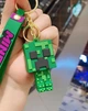 Брелок подвеска на рюкзак Крипер из игры Майнкрафт 3D (Creeper Minecraft) Зеленый - изображение 2