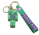 Брелок подвеска на рюкзак Крипер из игры Майнкрафт 3D (Creeper Minecraft) Зеленый - изображение 13