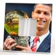 Декоративне дзеркало із фото «Кріштіану Роналду. Ronaldo. Футбол» для футболістів і фанатів прикраса спальні, спорт клубу, бара - зображення 2