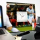 Авторские часы "Лионель Месси. Messi. Барселона" украшение спальни, спорт клуба, бара, сувенир фанату футбола - изображение 3