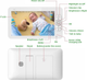 Видеоняня Baby Monitor SM-70PTZ с 7-дюймовым ЖК-монитором, аккумулятор 4000 mah(24 часа работы), обзор 355 град, датчиком звука, ночное видение, поворотная радионяня и измерением температуры - изображение 8