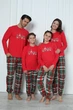 Чоловіча піжама із штанами - Новорічна Love - Family look Nicoletta 93500k XL Червоний з різнокольоровим - зображення 2