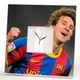 Авторские часы "Лионель Месси. Lionel Messi. Футбол. Барселона" подарок для футболистов и фанатов, украшение спорт клуба - изображение 1
