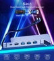 Док-станция с подставкой для телефона Choetech USB3.1 Type-C to HDMI/USB 3.0x2/USB 2.0/Tupe-C PD 100W Hub 7-in-1 (HUB-M77-GY) - изображение 6