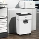 Знищувач документів шредер HP OneShred 12MC A4 80g х 12 аркушів 2*15 25л White (2806) - зображення 8