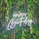 Вывеска неоновая 70*40 см happy birthday - изображение 1