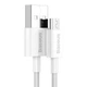 Кабель Baseus USB - Micro-USB 2м 2A Superior White (CAMYS-A02) - зображення 2