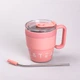 Термокружка Coffee & Tea с трубочкой розовая - изображение 3