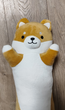 Іграшка обіймашка Кіт батон Собака Корги Батон Антистрес 70 см My Kigu Плюшевий Коричневий - изображение 2