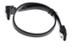 Кабель Ewell SATA 7pin F/F 0.40 м, L-конектор, Black (EW676) - зображення 4