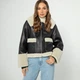 Жіноча укорочена куртка зі штучним хутром чорний 99_9W_900_1_XL, XL - изображение 3