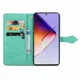 Чехол Vintage для Infinix Note 40 / X6853 книжка кожа PU с визитницей бирюзовый - изображение 2
