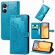 Чехол Vintage для Xiaomi Redmi 13C книжка кожа PU с визитницей голубой - изображение 1