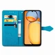 Чехол Vintage для Xiaomi Redmi 13C книжка кожа PU с визитницей голубой - изображение 2