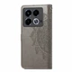 Чехол Vintage для Infinix Note 40 / X6853 книжка кожа PU с визитницей серый - изображение 5