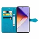 Чехол Vintage для Infinix Note 40 / X6853 книжка кожа PU с визитницей голубой - изображение 2