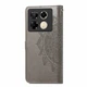 Чохол Vintage для Infinix Note 40 Pro / X6850 книжка шкіра PU з візитницею сірий - зображення 5