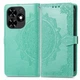 Чехол Vintage для Tecno Spark Go 2024 / BG6 книжка кожа PU с визитницей бирюзовый - изображение 4