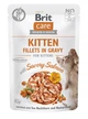 Корм Brit Care Cat Fillets in Gravy влажный для котят с лососем 85 гр - изображение 1