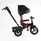 Велосипед 3-х колісний дитячий, Best Trike, надувні колеса, фара музична, з USB, пульт. Black and Red (164864) - зображення 3