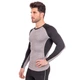 Костюм компрессионный мужской лонгслив и брюки LIDONG LD-1005-LD-1205 (полиэстер, лайкра, 2XL, Черный-серый) - изображение 3