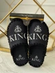Мужские тапочки домашние с закрытым носком войлочные King Король 48-49 ( 33-34 см ) черные - изображение 3